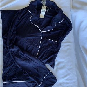 luxe piped pj set